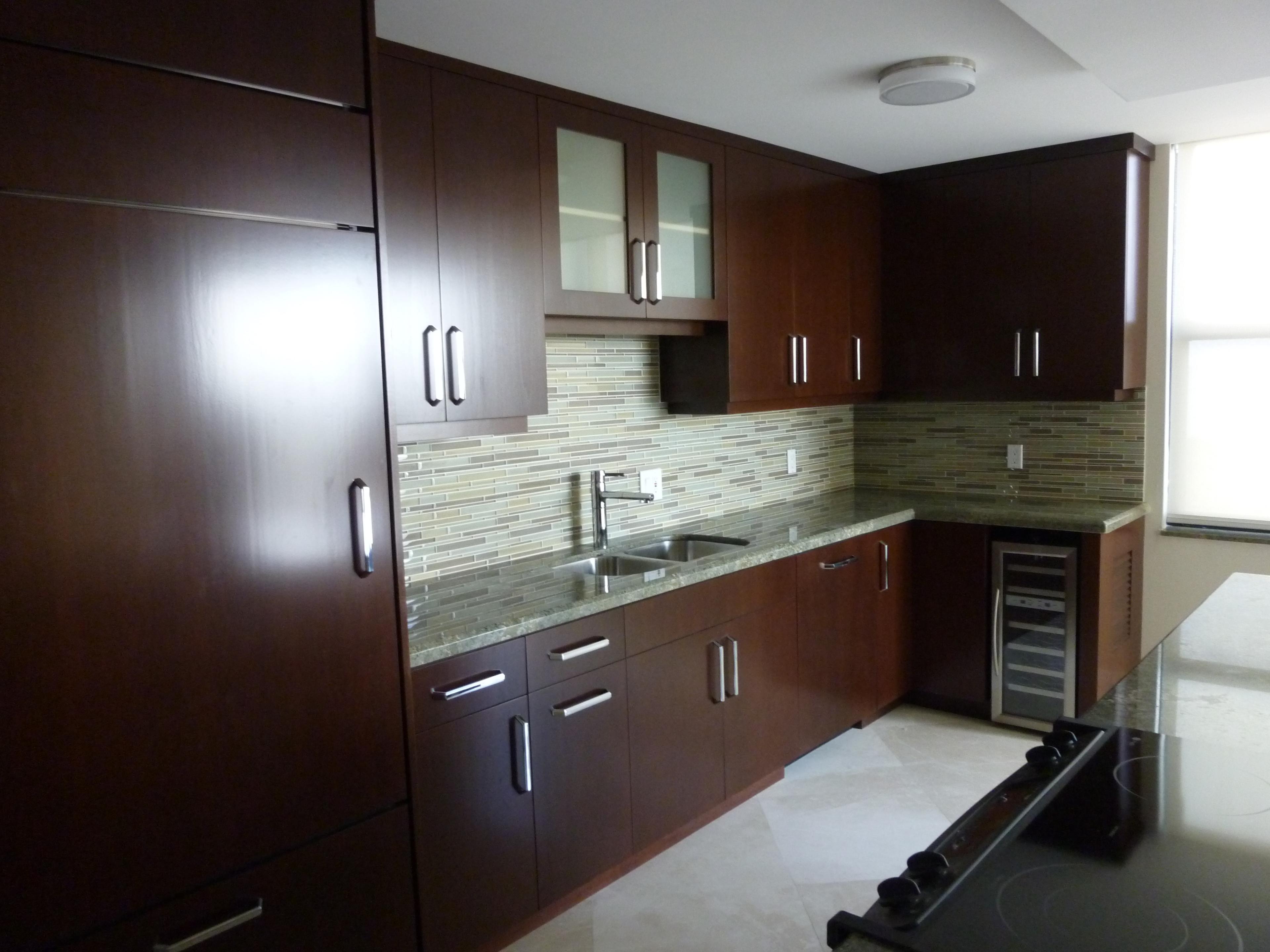 Modern Kitchen Cabinets Flat Panal Door Fronts