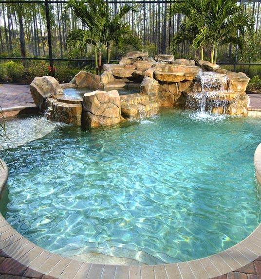 Swimming Pool Remodeling & Waterfall Design