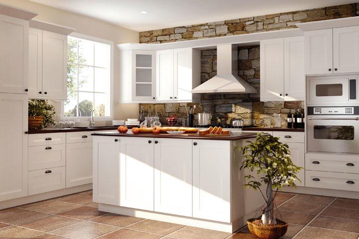 We offer everything from white kitchen cabinets to beautiful dark cabinets.