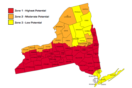 High Radon Potential in Western NY