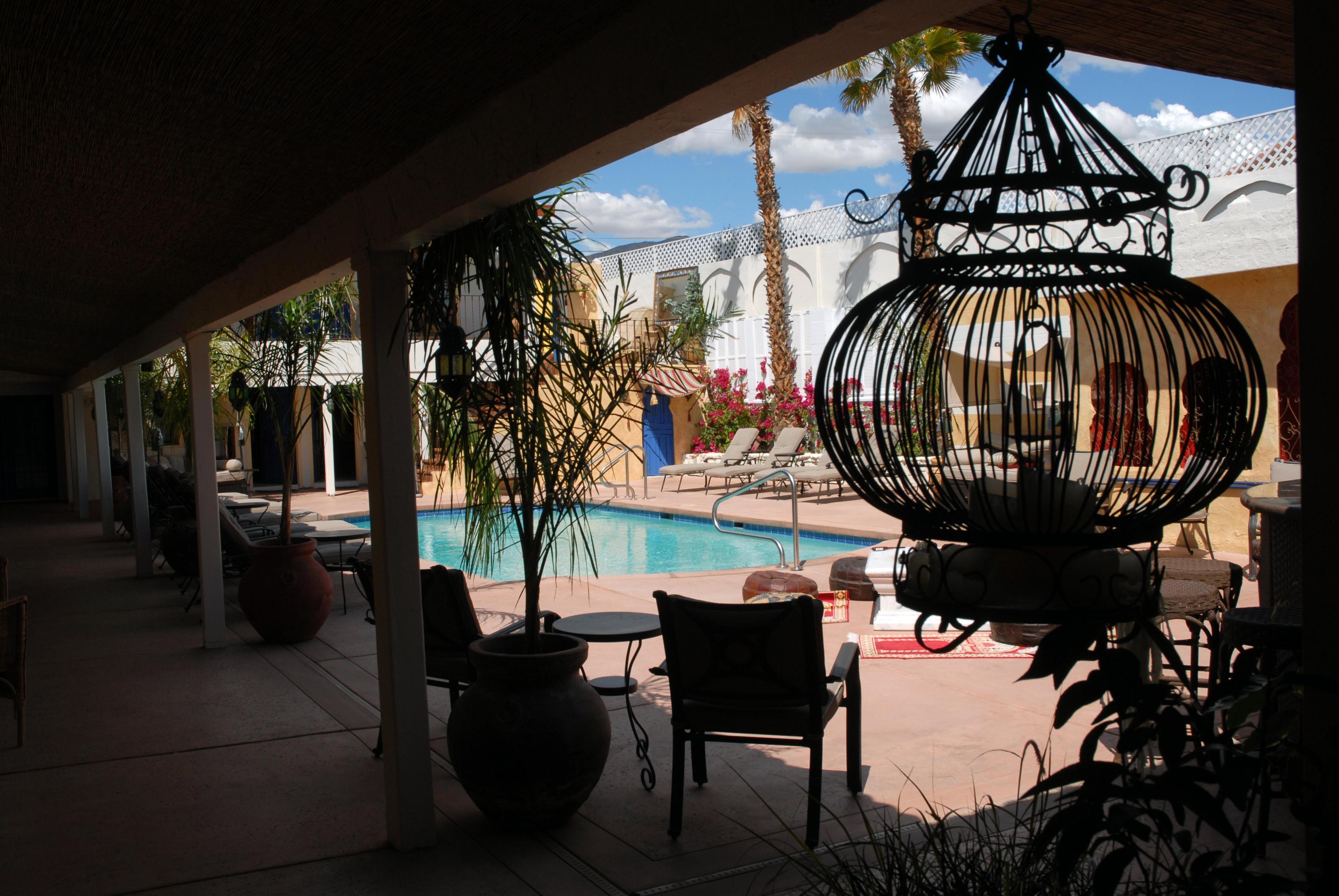 Courtyard view at the El Morocco Inn & Spa