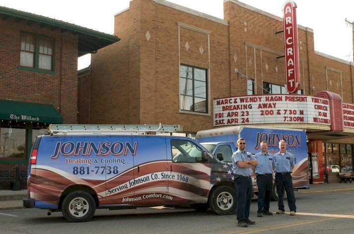 The Johnson team working in Franklin, IN