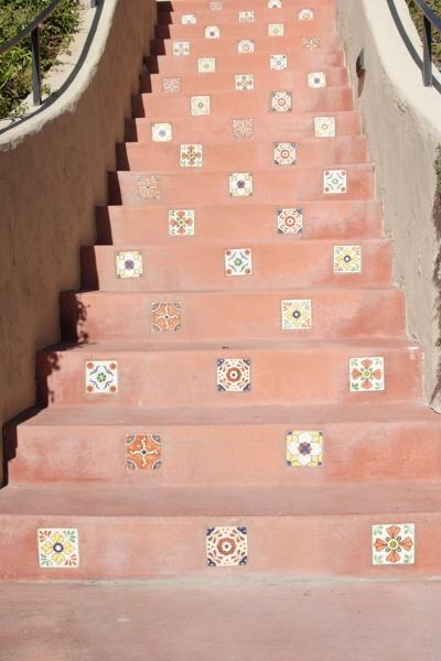 Terra Cotta and Hand Painted tiles