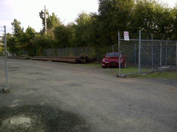 Drive thru the gate!