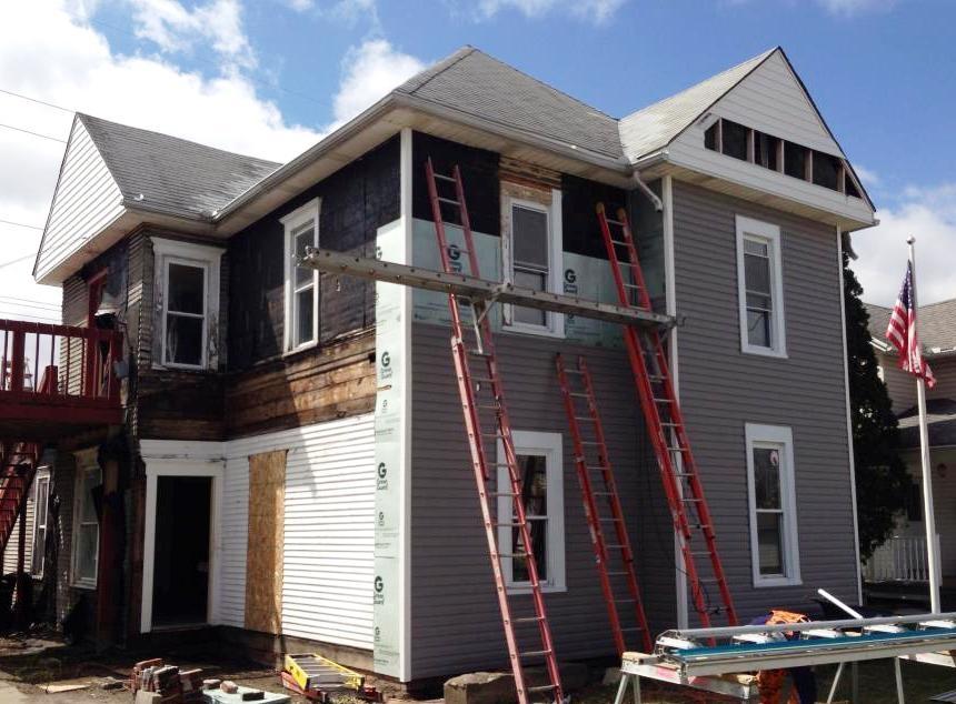 New Siding In Progress