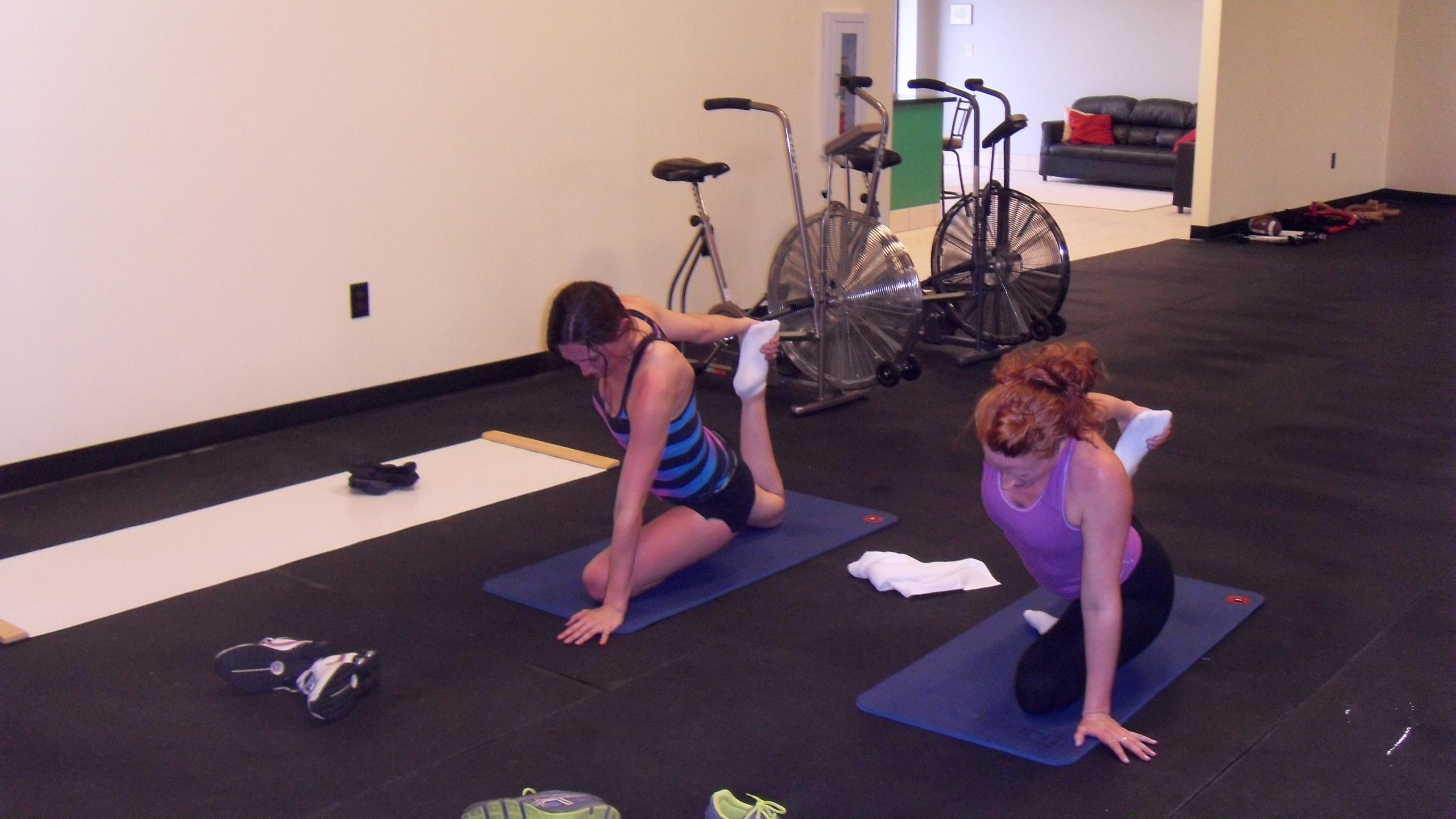 Post workout stretching