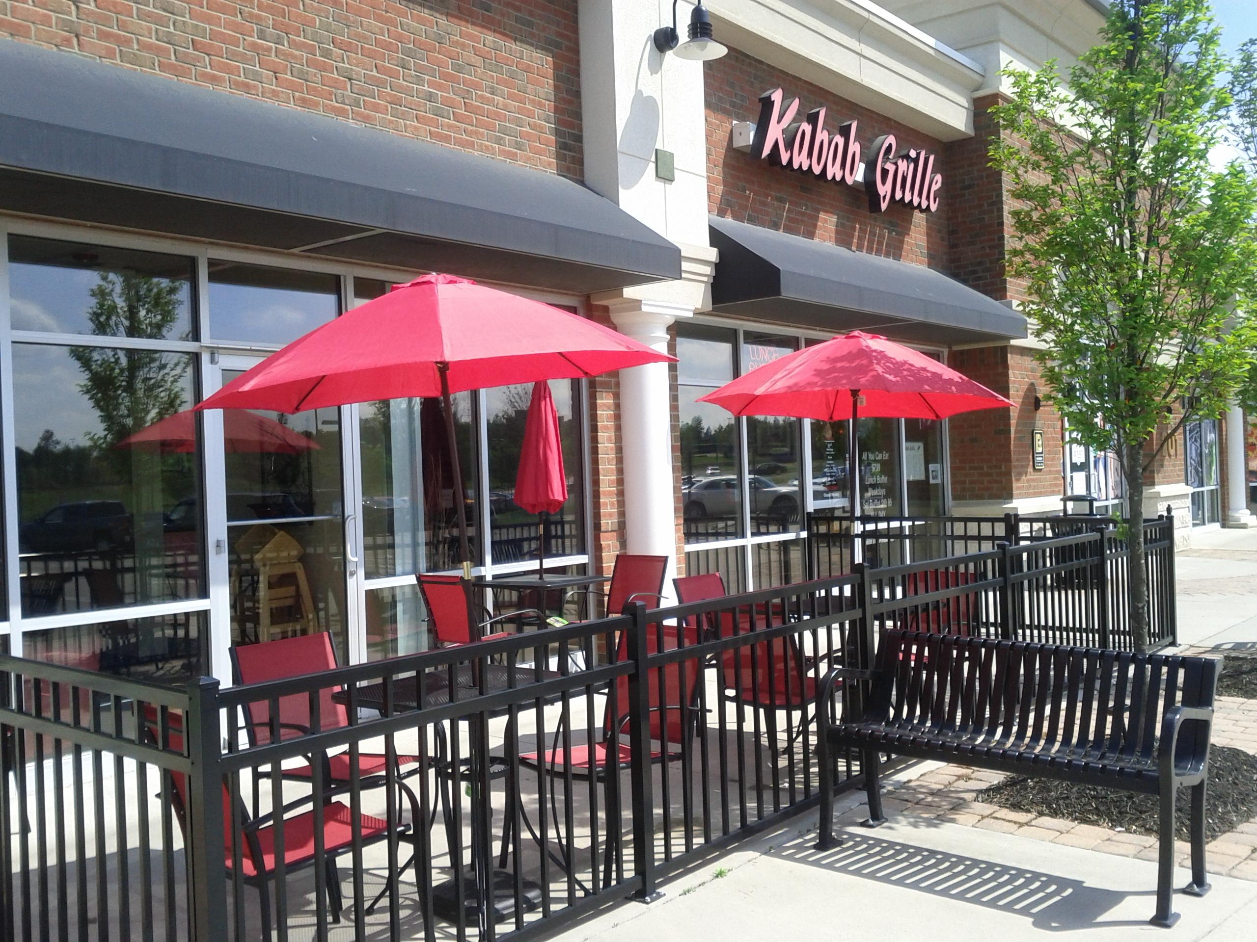 Come enjoy some kababs, gyros and curries on our patio!