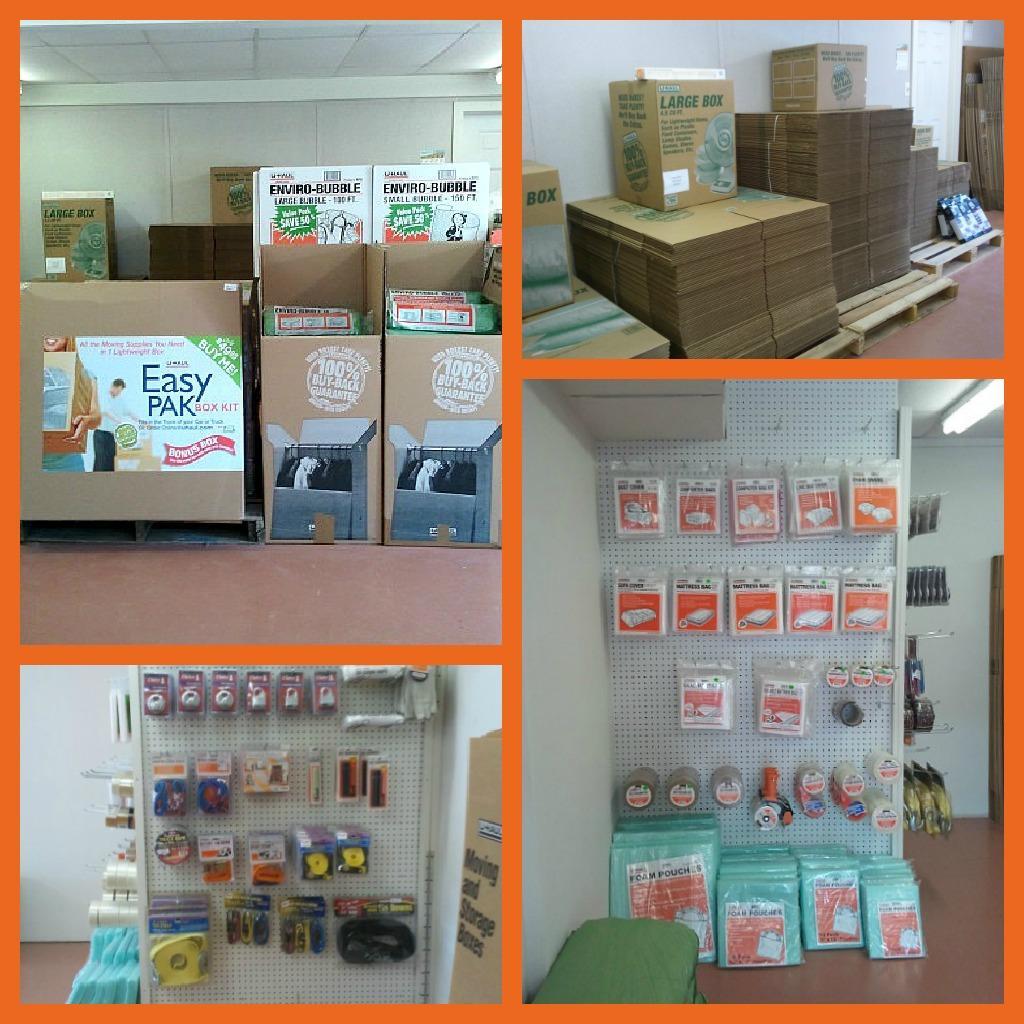 Full line of moving and storage supplies