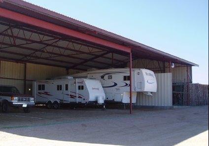 Covered RV, Camper and Boat