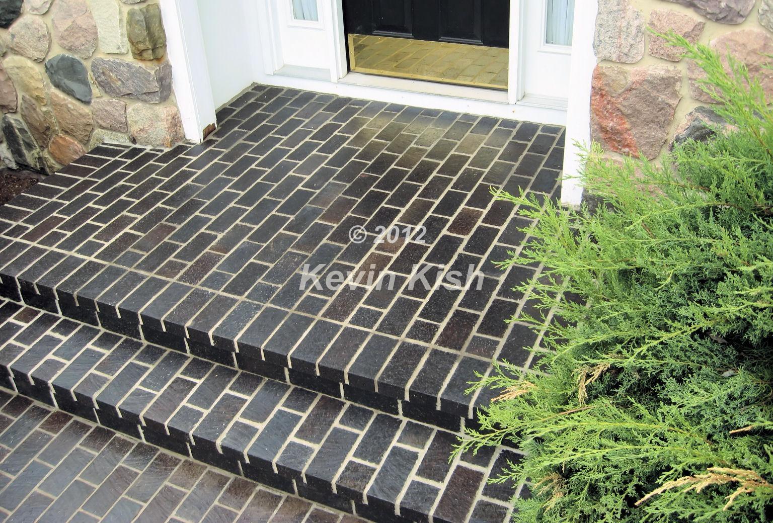 Brick Porch and Steps Construction