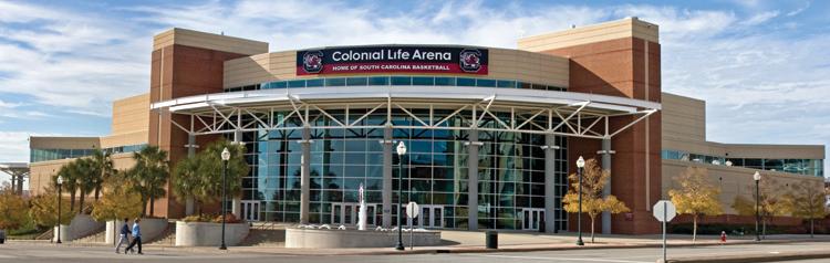 Daytime photo of Colonial Life Arena - Photo by Graeme Fouste Photography