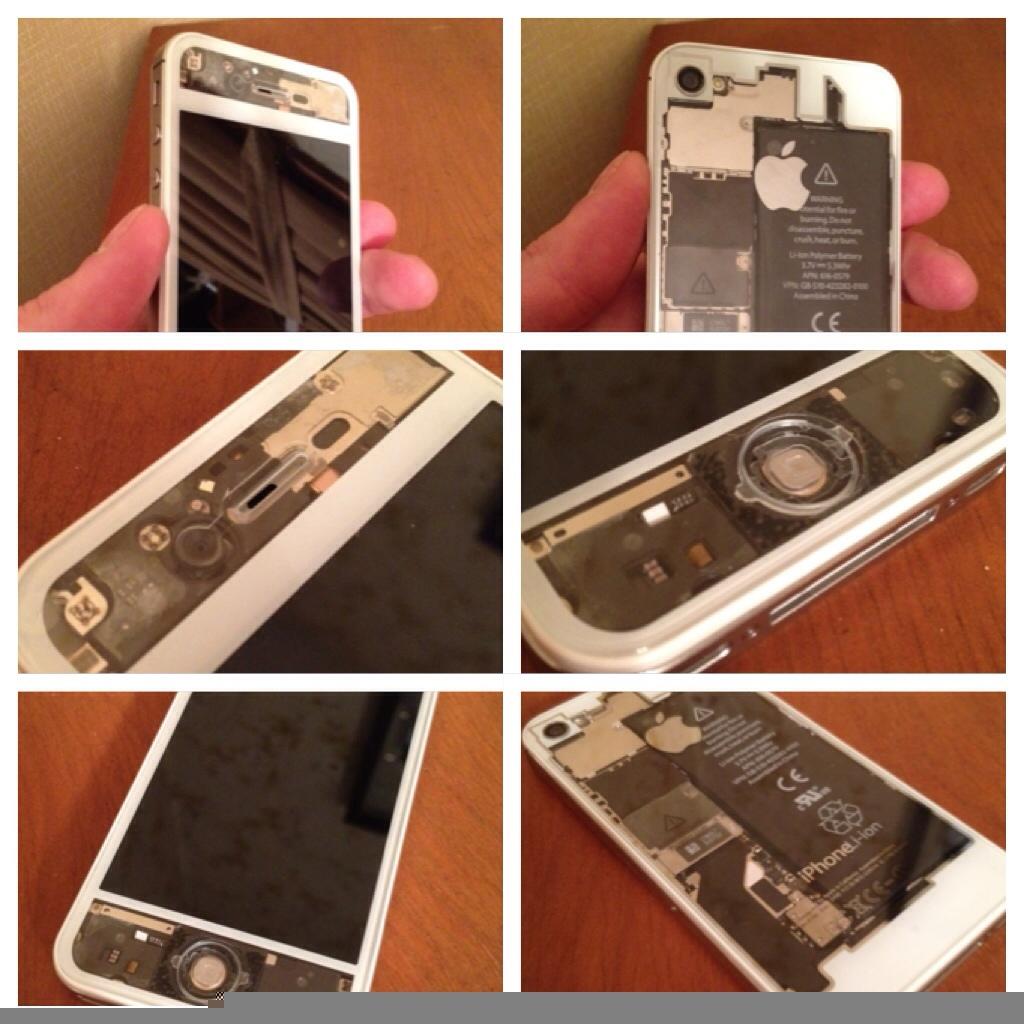 Transparent & White iPhone 4S Conversion