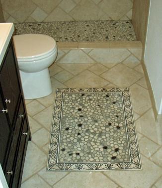 Custom Bathroom Tile Job - Floor