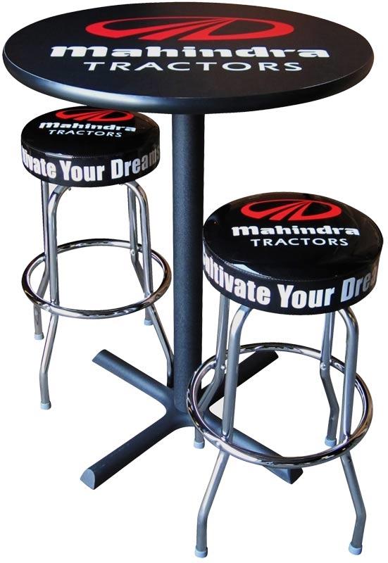 Custom logo bar stools and tables