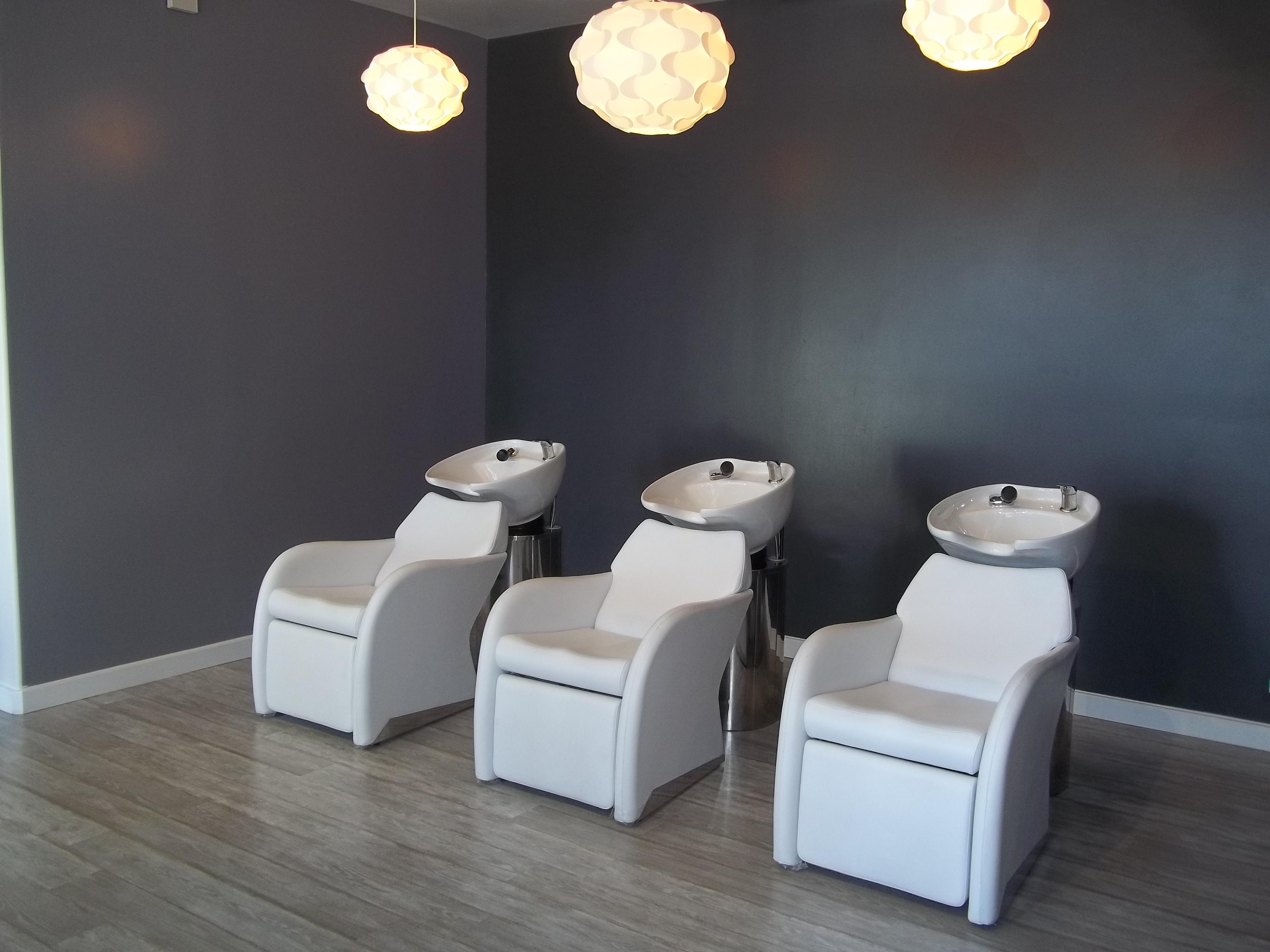 Relax in our state of the art shampoo bowls