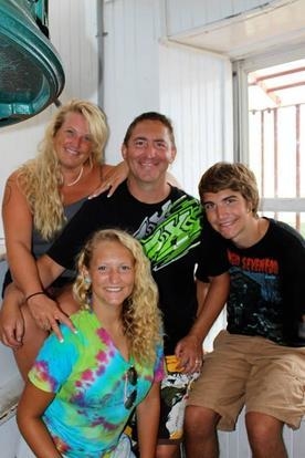 The Lees family. Owners of GWL paddle boards