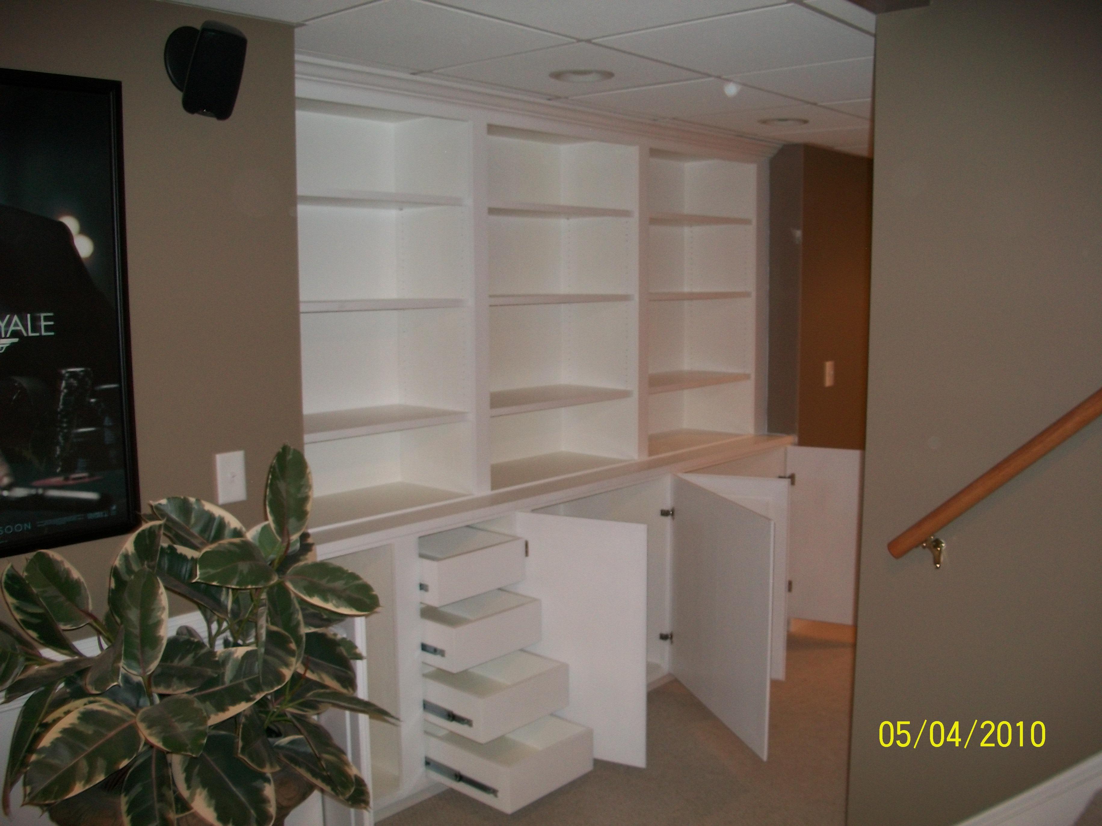 Custom built-in bookcases