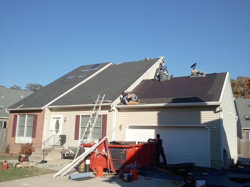 Roofing job in production