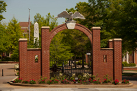 Woodward Academy's front Gate on Rugby Avenue, College Park, GA