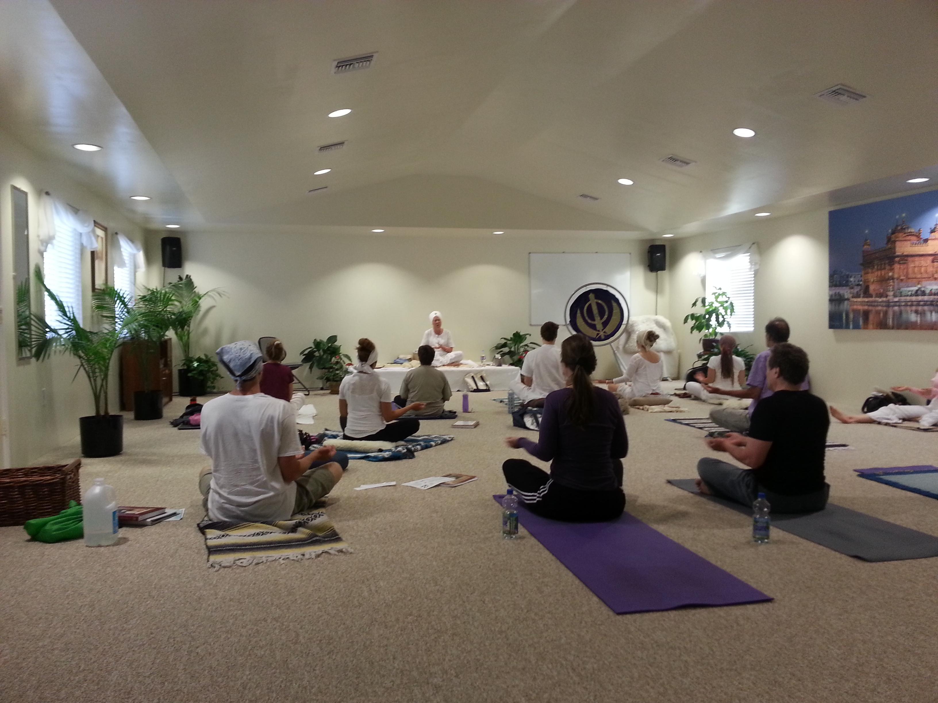 Our yoga center can accomodate many students and has air-conditioning.