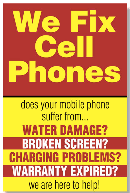 We repair all cell phones!