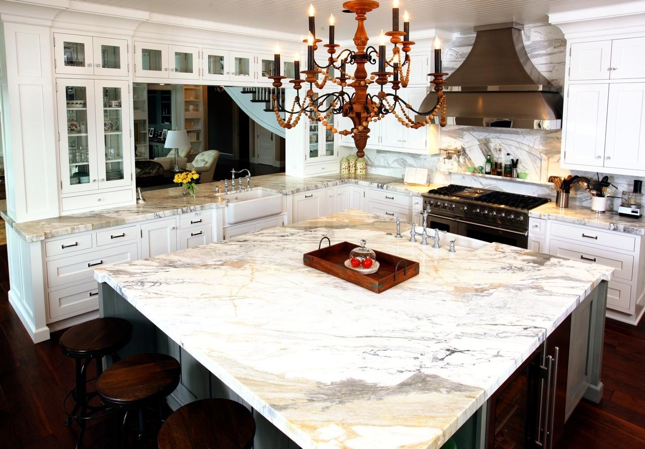 Beautiful Marble Kitchen completed in Gig Harbor!