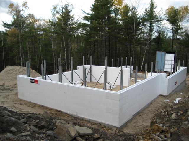 Insulated Concrete Form Foundation (I.C.F.)