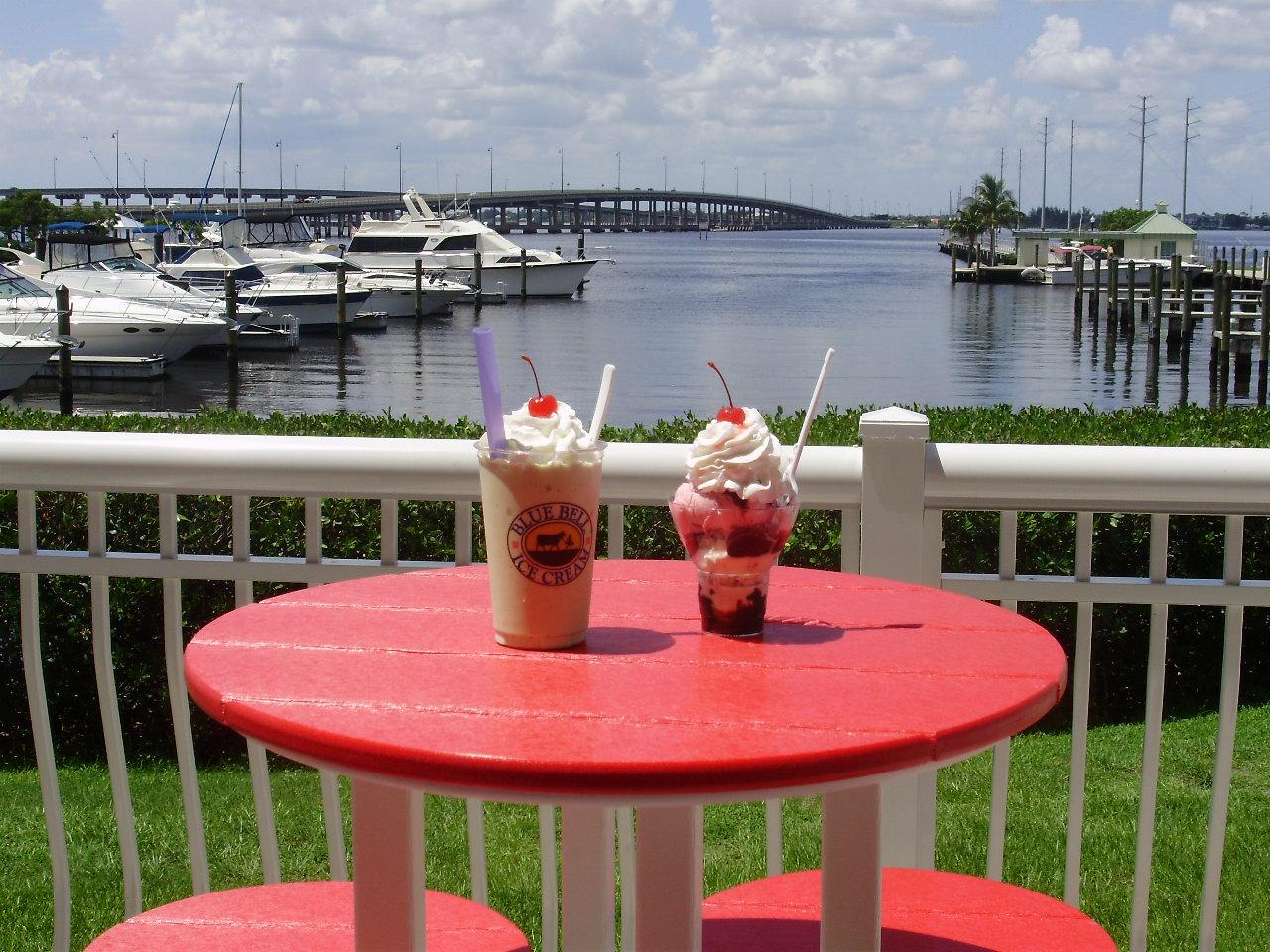 Ice cream with a view!