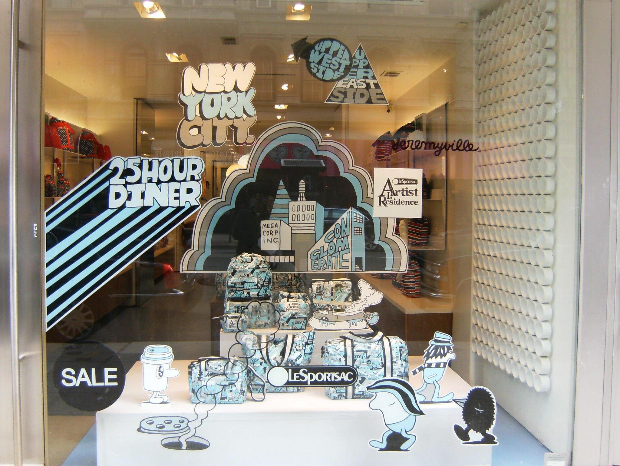 LeSportsac storefront display