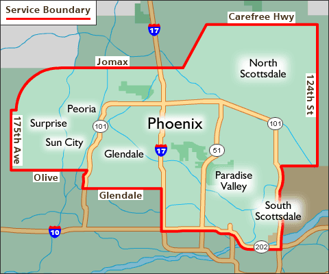 Metro Phoenix Service Area