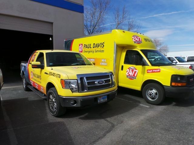 The Paul Davis Emergency Services Fleet, ready to assist you in an emergency situation!