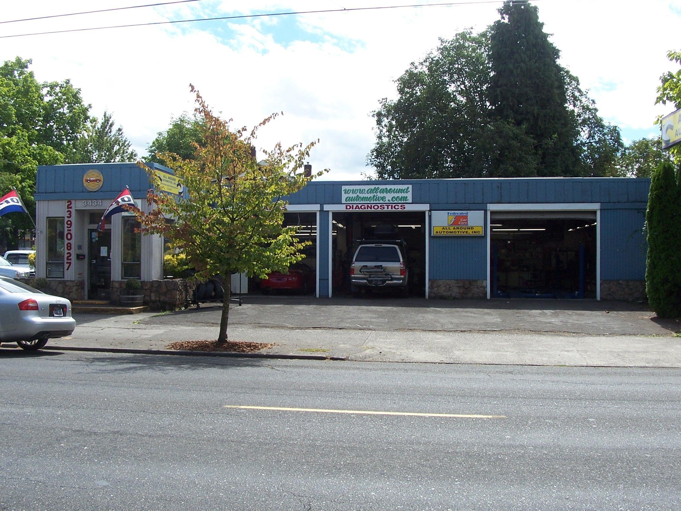 Front view of building