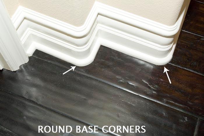 curved baseboards