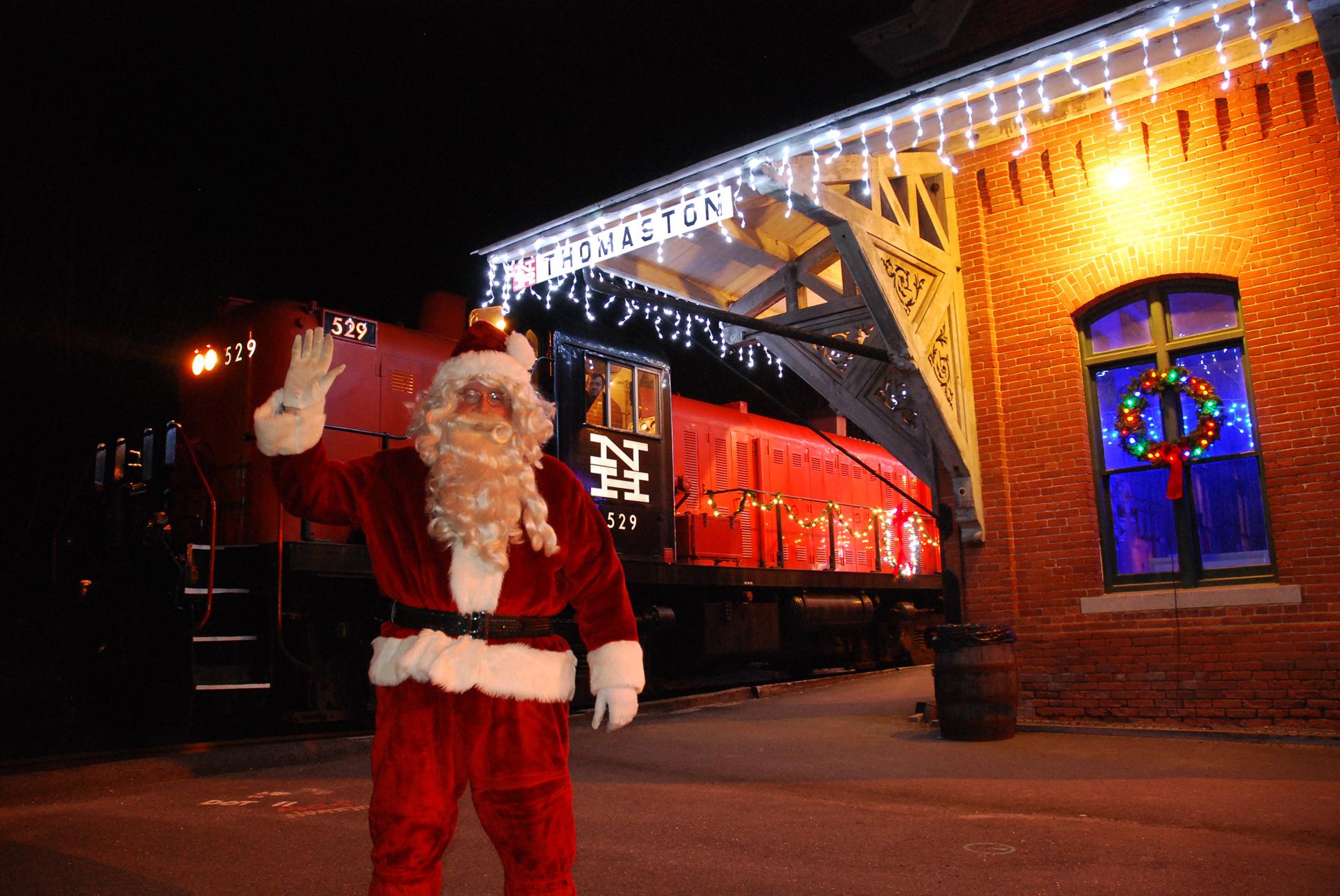 Santa visits on ALL our December trains