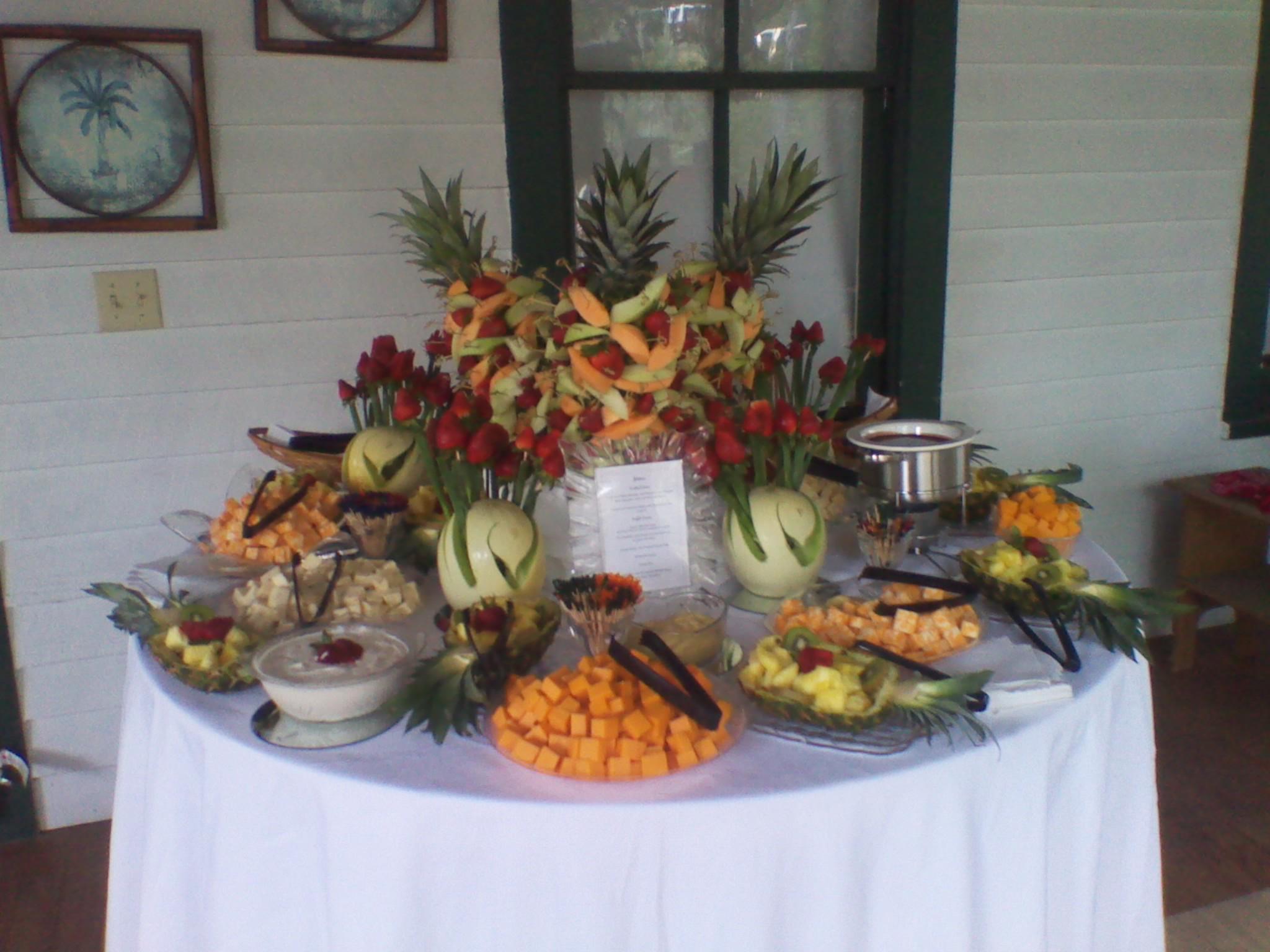 Wedding Reception Fruit & Cheese Montage