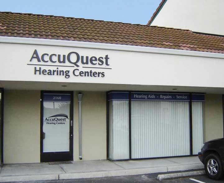 Look for this building to find the Campbell AccuQuest Hearing Center