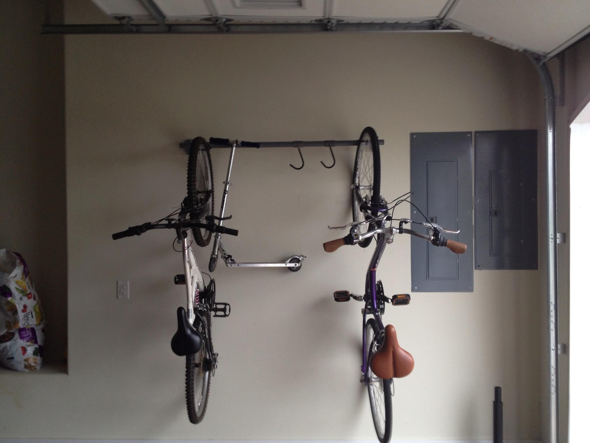 garage shelving Knoxville bike rack