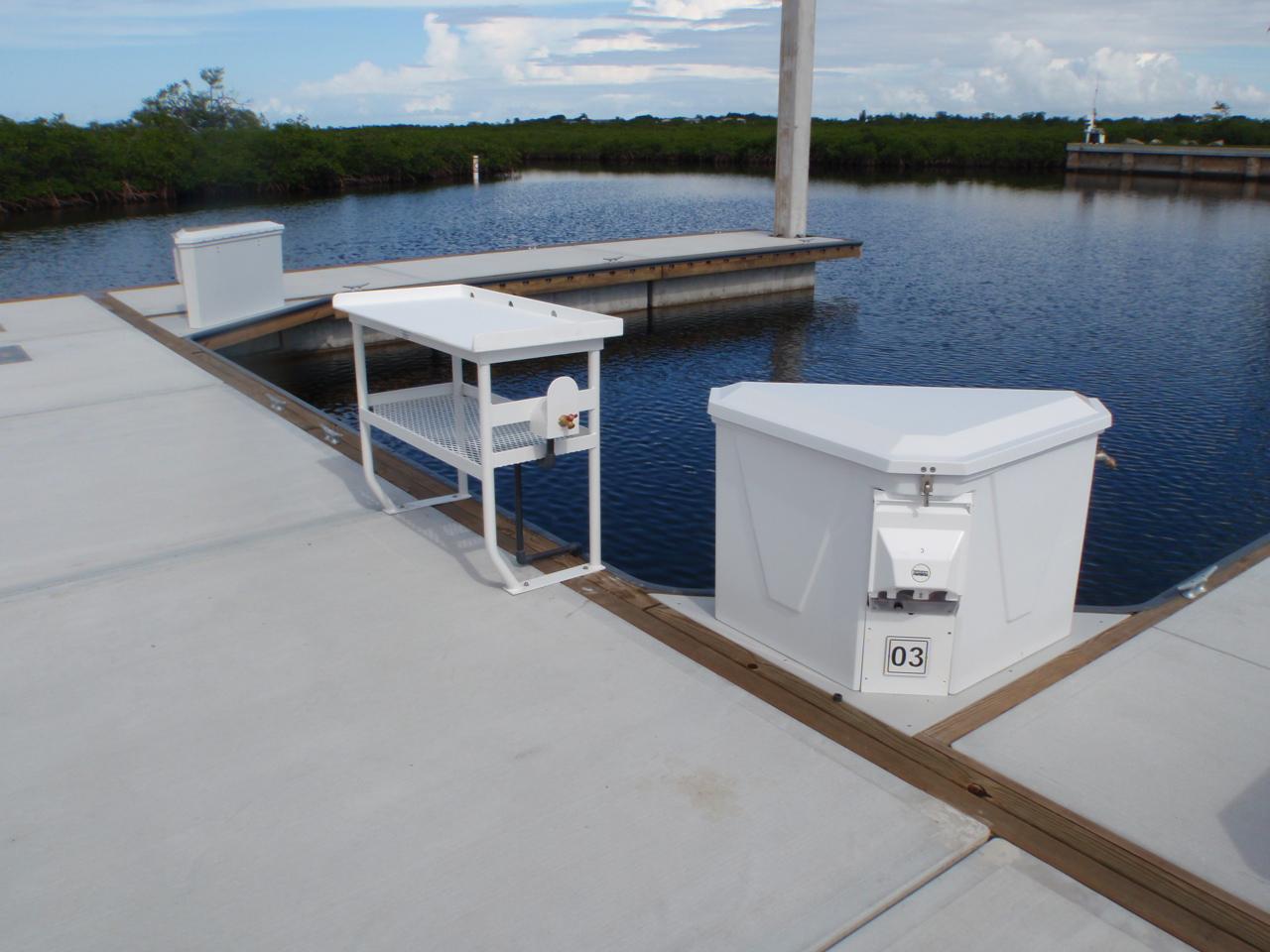 Fish cleaning tables in Ocean Reef