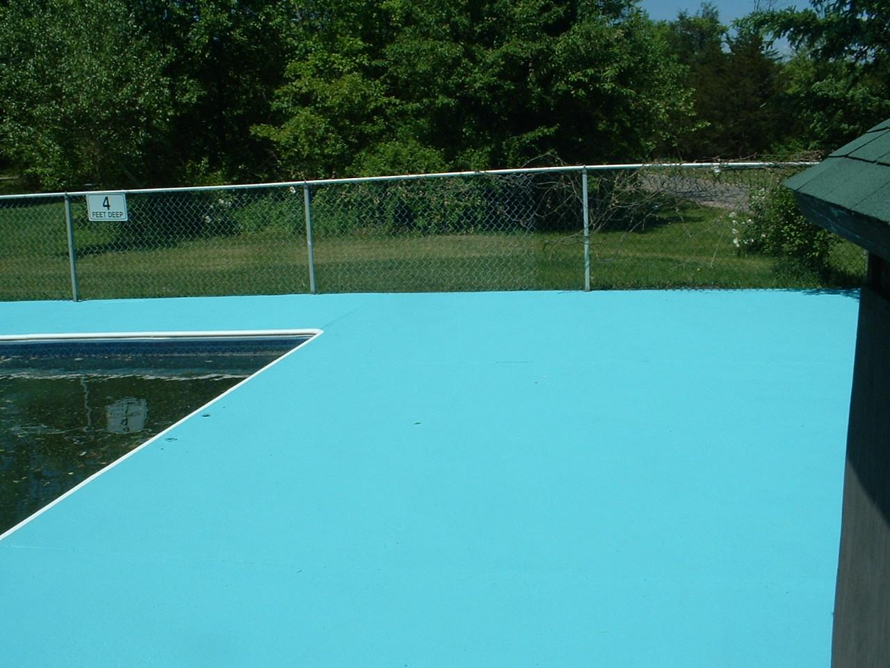 Concrete coating, Concrete pool deck painting and staining