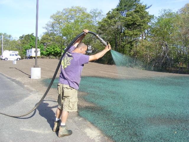 Hydroseeding New Lawn Installation Commercial