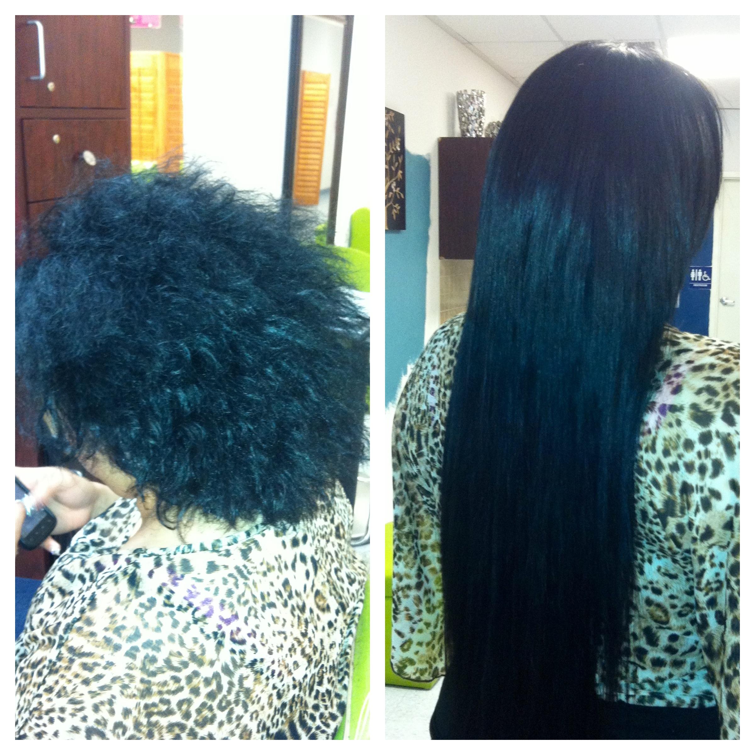 hair extensions before & after