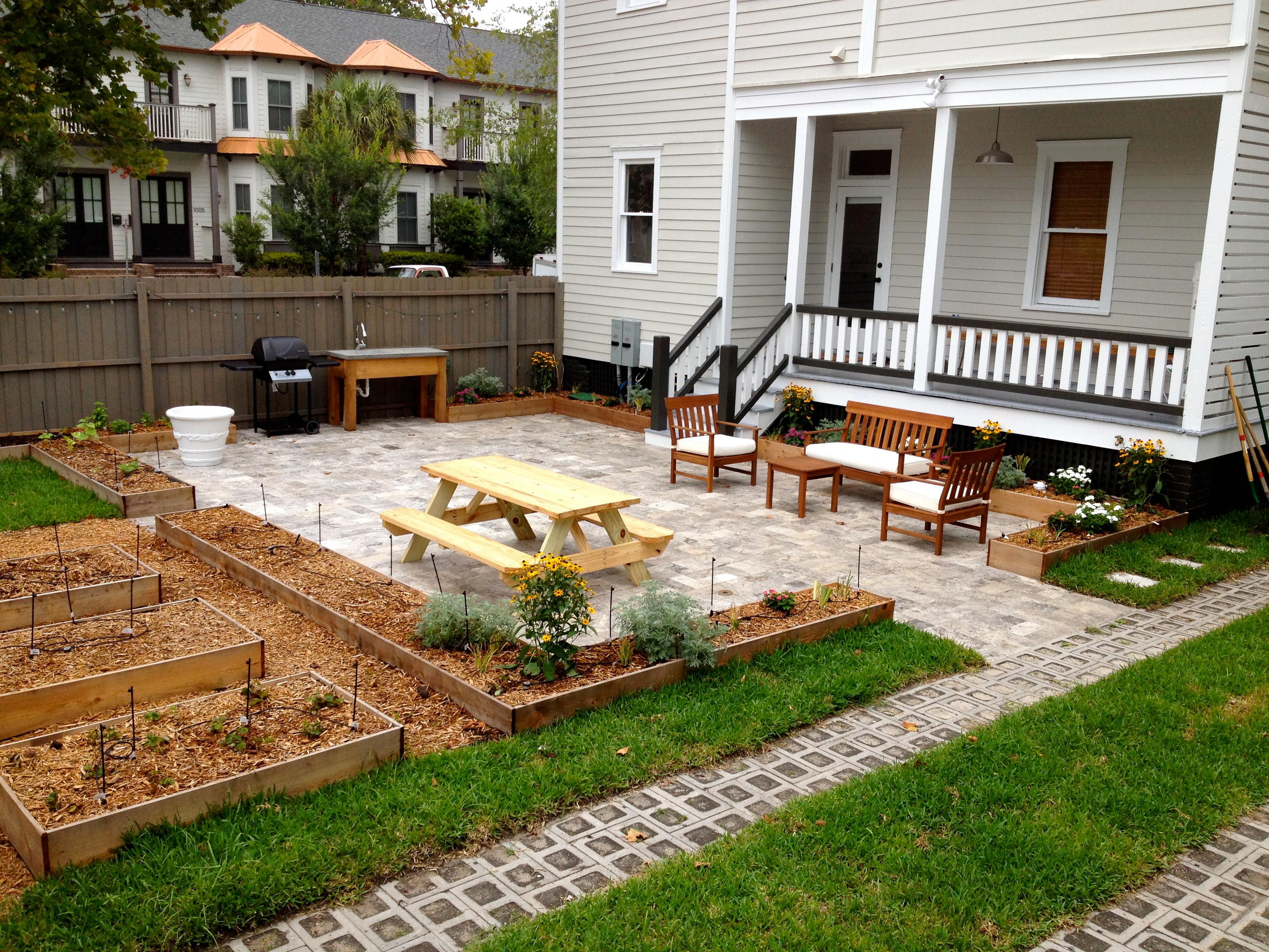 Back Patio -- Historic District Renovation, Savannah