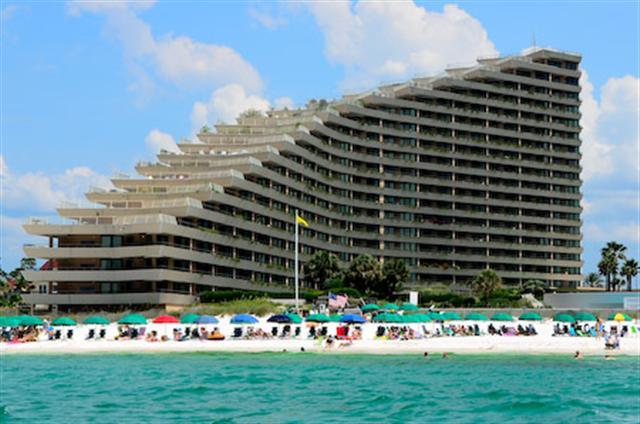 Edgewater Beach Condominium - view from the beach