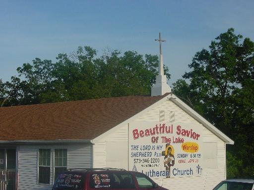 outside the church building