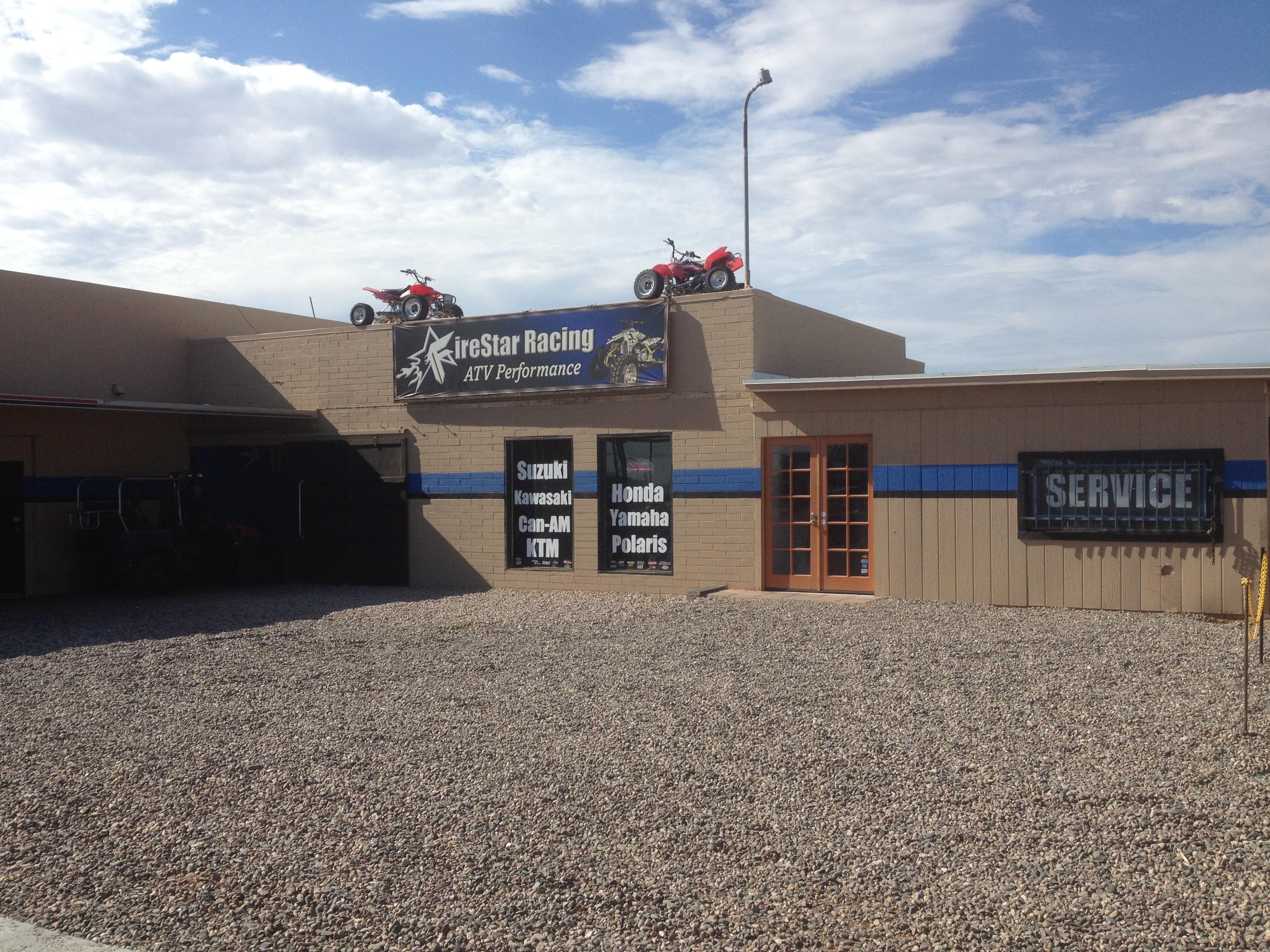 Firestar Racing is located next door to mainstreet motorcycles on the north hand side of Apache Trail in Mesa Arizona.