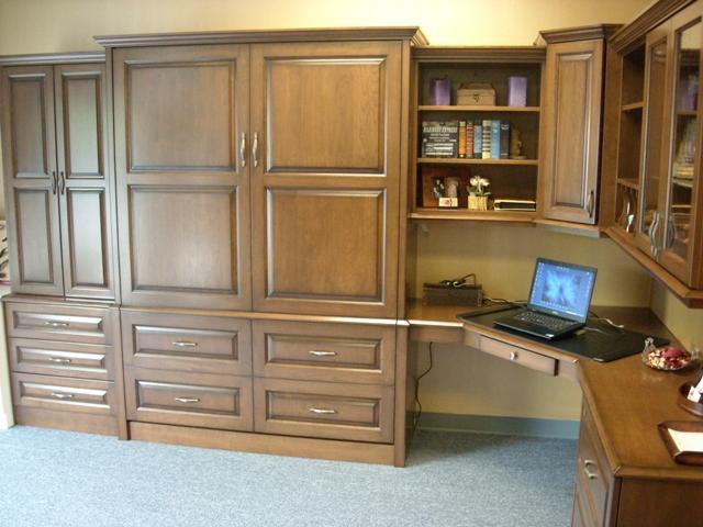 Full size Cherry home office, Custom stain and glaze