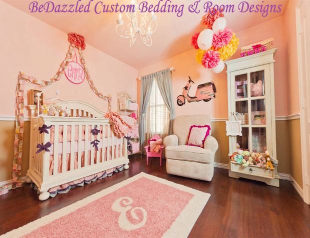 Custom Bedding, Nursery Room Design, Luxury Cribs