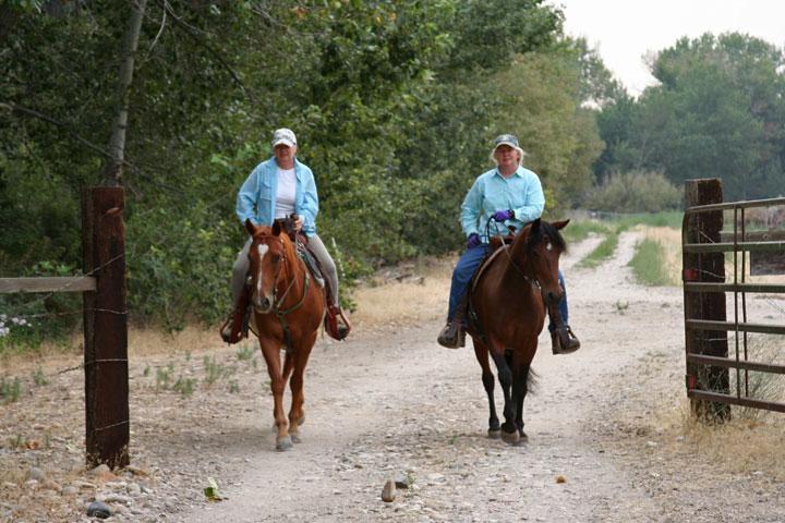 Horseback riding at Eagle Island