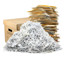 Bring in the documents that you need shredded