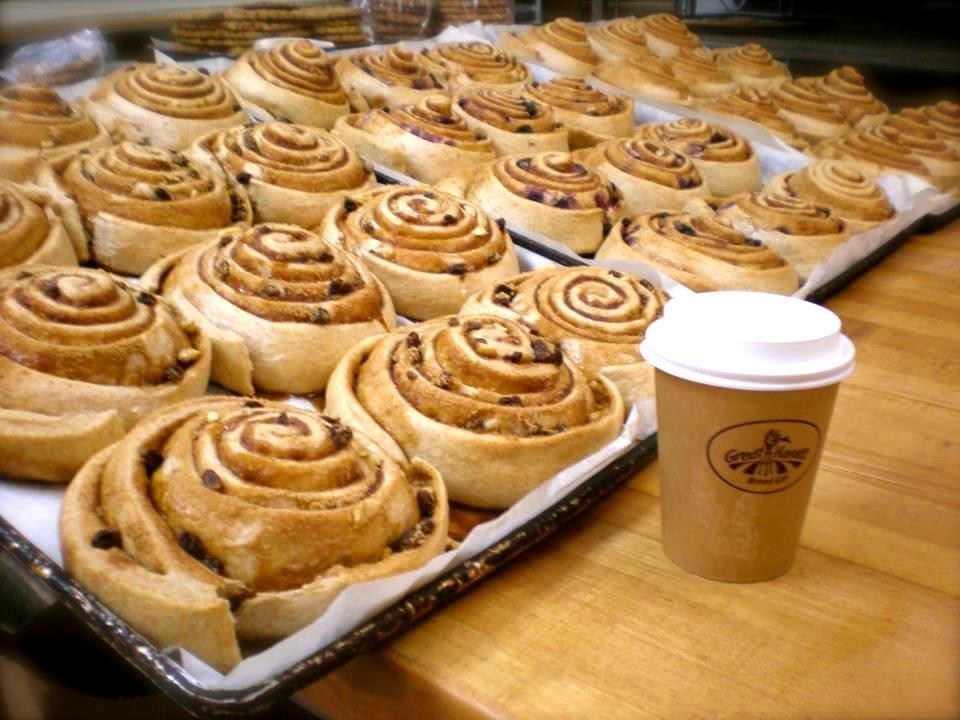 Hot, fresh Cinnamon Rolls are the perfect breakfast treat with a cup of freshly-brewed Peet's coffee. Yes, please!